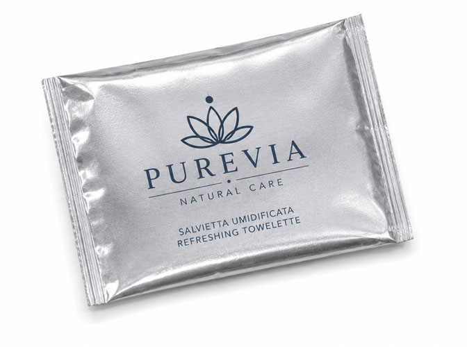 Salvietta umidificata Extrasmall argento